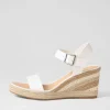 Women DJANGO & JULIETTE Pakko White Natural Multi Leather Espadrilles