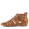 Women DJANGO & JULIETTE Palermo Tan Leather Sandals