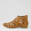 Women DJANGO & JULIETTE Palermo Tan Leather Sandals