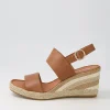 Women DJANGO & JULIETTE Pama Tan Natural Multi Leather Espadrilles