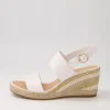 Women DJANGO & JULIETTE Pama White Gold Multi Leather Espadrilles