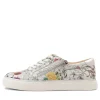 Women ZIERA Pamela Xf White Fields Leather Sneakers