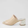 Women DJANGO & JULIETTE Pansie Cafe Patent Leather Mules