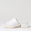 Women DJANGO & JULIETTE Parnee White Leather Mules