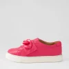 Women ZIERA Peeko Xf Bright Pink Leather Sneakers