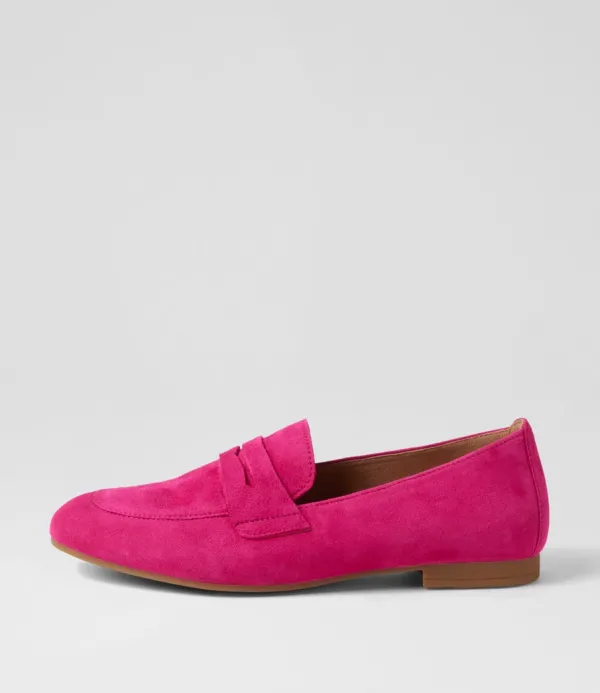 Women GABOR Phoebe Pink Suede Loafers