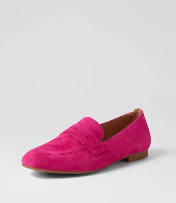 Women GABOR Phoebe Pink Suede Loafers