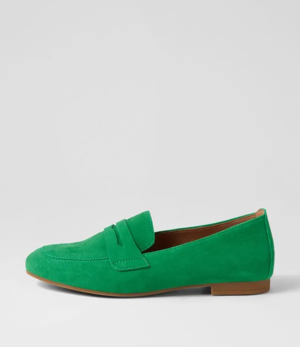 Women GABOR Phoebe Verde Suede Loafers