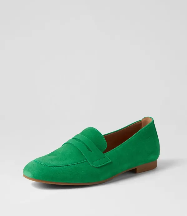Women GABOR Phoebe Verde Suede Loafers