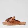 Women DIANA FERRARI Pinetree Tan Leather Sandals