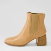 Women MOLLINI Played Light Tan Natural Leather Chelsea Boots