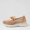 Women HISPANITAS Polinesia 13 Desert Mesh Leather Loafers