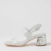 Women DJANGO & JULIETTE Prent Silver Glow Lizard Sandals