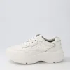 Women ROCKPORT Pro Walker Premium White Leather Sneakers