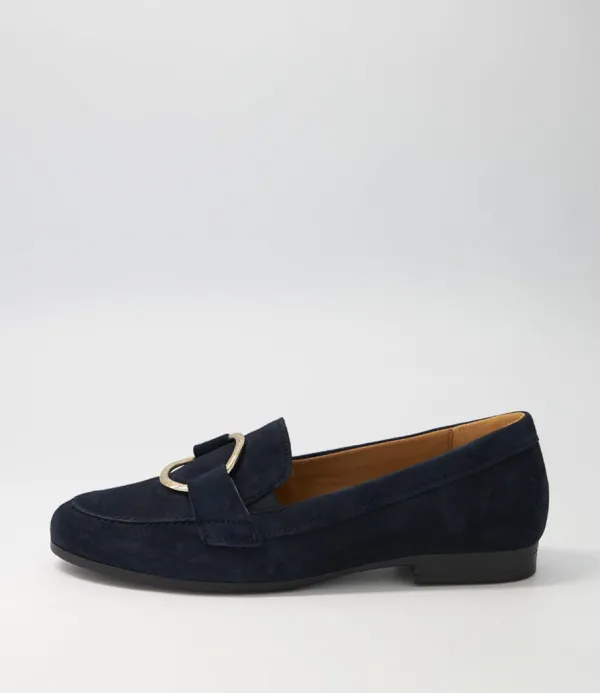 Women GABOR Quinn Dark Blue Suede Brogues