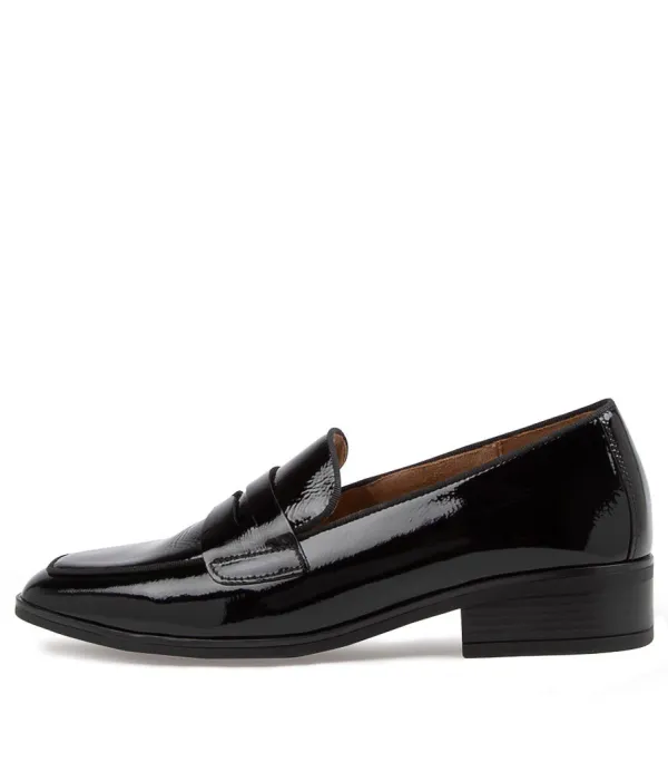Women GABOR Rabke Schwarz Leather Loafers