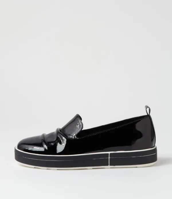 Women ZIERA Raider W Black Patent Leather Loafers