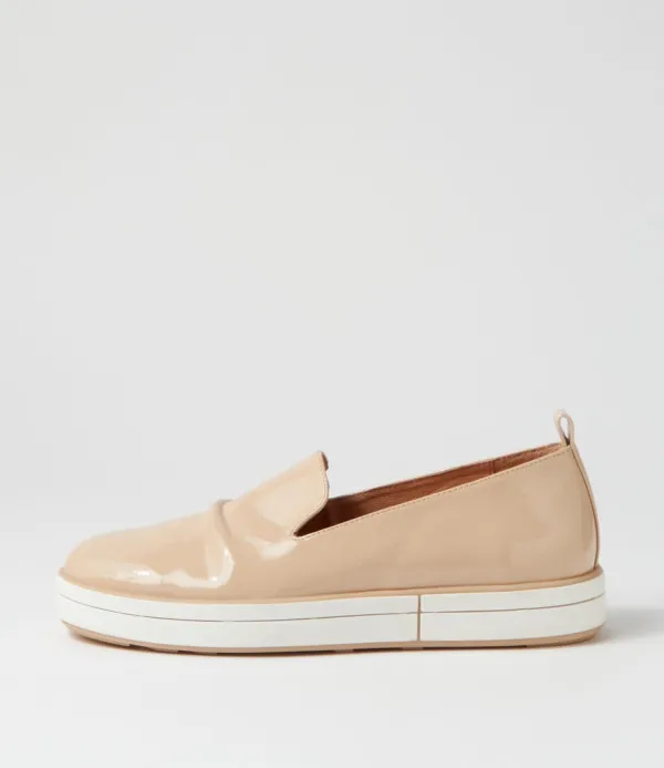 Women ZIERA Raider W Latte Patent Leather Loafers