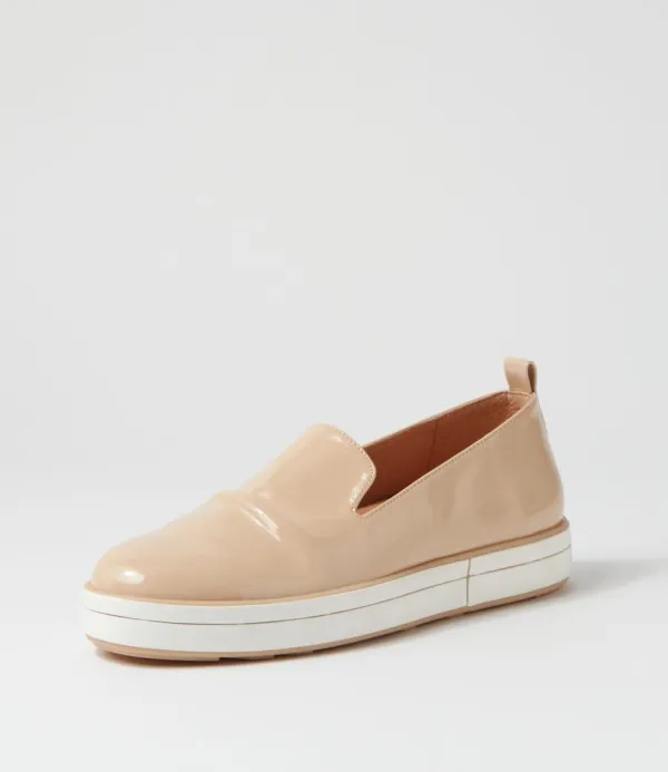 Women ZIERA Raider W Latte Patent Leather Loafers