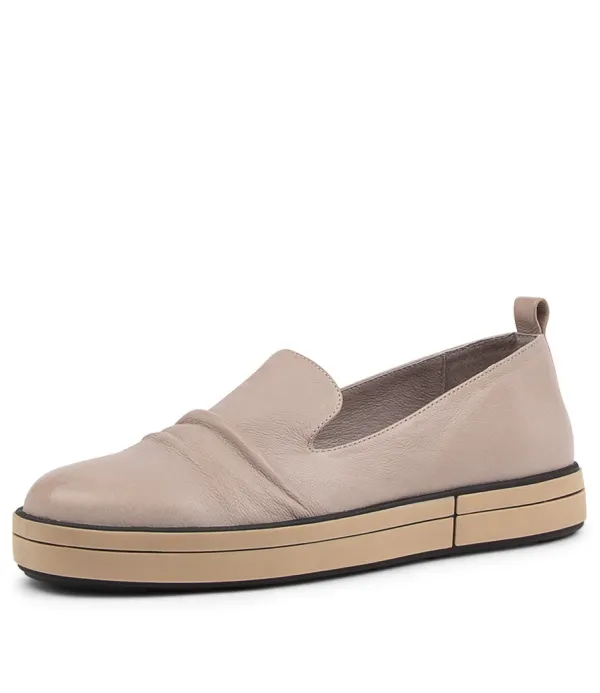 Women ZIERA Raider W Smoke Leather Flat Shoes