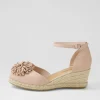 Women DJANGO & JULIETTE Rakim Rose Leather Suede Wedges