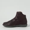 Women DJANGO & JULIETTE Rarar Purple Leather Ankle Boots