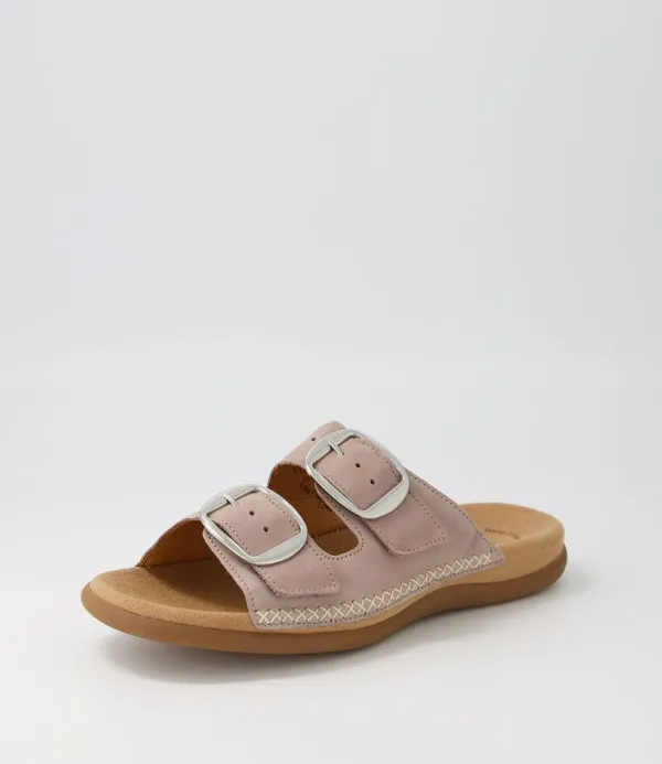 Women GABOR Raum Leinen Nubuck Slides