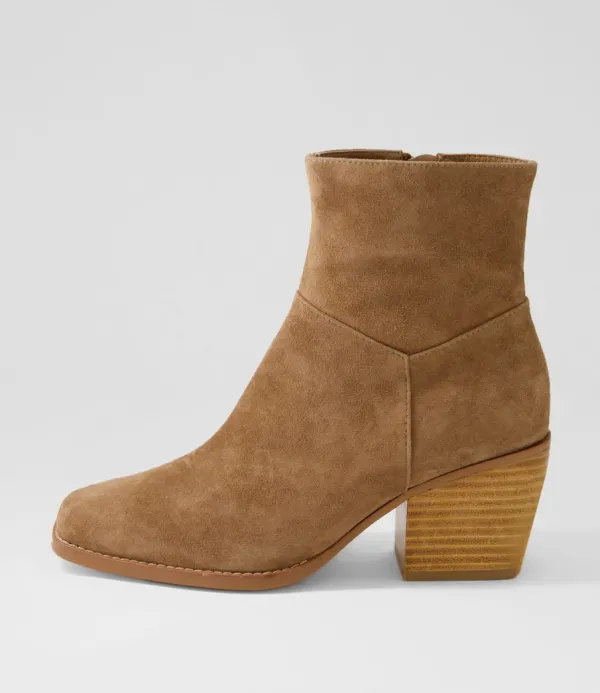 Women TOP END Raxel Light Choc Suede Ankle Boots