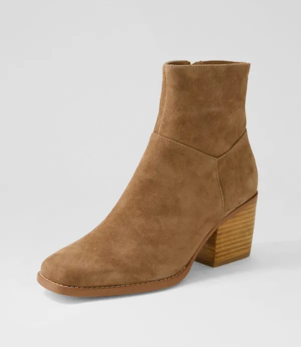 Women TOP END Raxel Light Choc Suede Ankle Boots