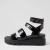Women DJANGO & JULIETTE Rhean Black Patent Sandals