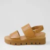 Women DJANGO & JULIETTE Rillow Tan Leather Sandals