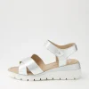 Women ARA Rimini 32 Silver Leather Sandals