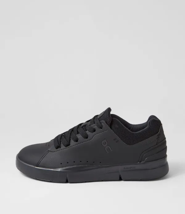 Women ON Roger Advantage W All Black Vegan Sneakers