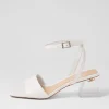 Women DJANGO & JULIETTE Rolo White Leather Sandals