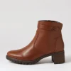 Women ARA Ronda 11 Nut Leather Ankle Boots