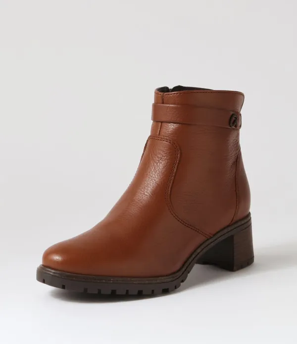 Women ARA Ronda 11 Nut Leather Ankle Boots