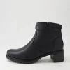 Women ARA Ronda 11 Schwarz Leather Ankle Boots