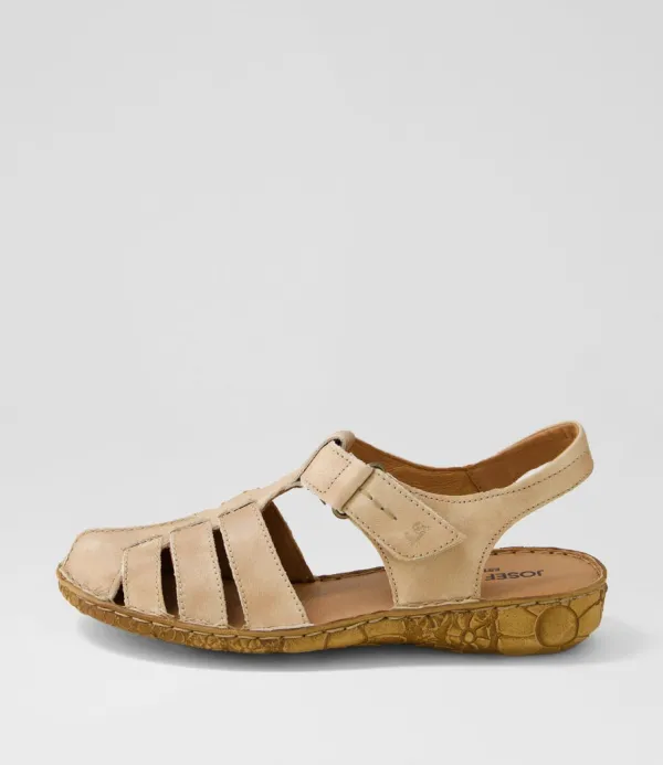 Women JOSEF SEIBEL Rosalie 48 Creme Leather Flat Shoes