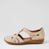 Women JOSEF SEIBEL Rosalie 29 Creme Leather Flat Shoes