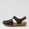 Women JOSEF SEIBEL Rosalie 48 Schwarz Leather Flat Shoes