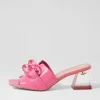 Women DJANGO & JULIETTE Rulie Pretty Pink Patent Leather Mules