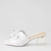 Women DJANGO & JULIETTE Rulie White Patent Leather Mules