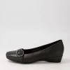 Women SUPERSOFT Ryan Black Leather Heels