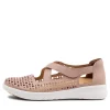 Women ZIERA Sachet Xf Blush Leather Flat Shoes