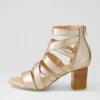 Women DJANGO & JULIETTE Sadals Champagne Leather Sandals