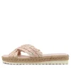 Women DJANGO & JULIETTE Saffad Peach Syn Raffia Espadrilles