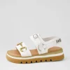 Women DJANGO & JULIETTE Saga White Leather Sandals