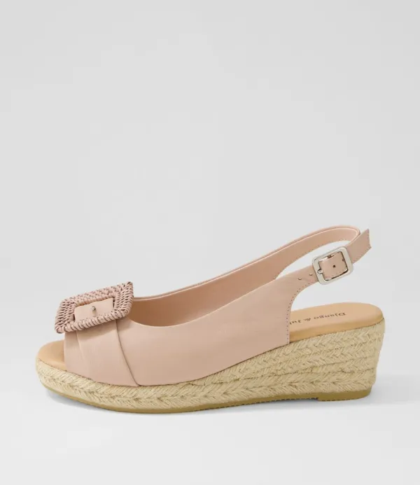 Women DJANGO & JULIETTE Saloso Rose Leather Buckle Sandals