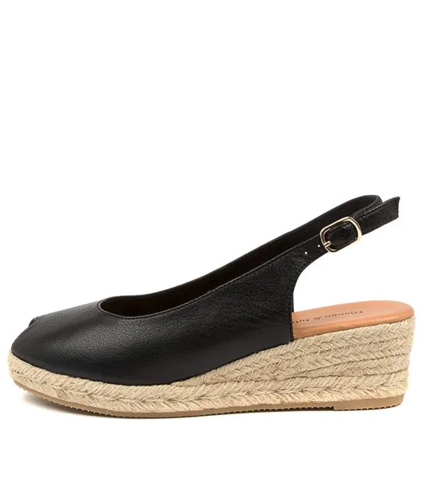 Women DJANGO & JULIETTE Saniarly Black Leather