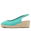 Women DJANGO & JULIETTE Saniarly Light Emerald Rope Leather Sandals